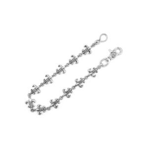 Chrome Hearts Silver BS Fleur De Lis Wallet Chain