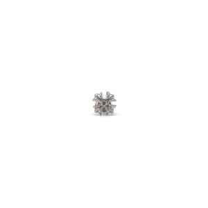 Chrome Hearts 18k White Gold Diamond Cross Earring Stud