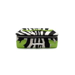Chrome Hearts Green Zebra Pony Hair Flame Patch Jewelry Case