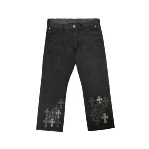 Chrome Hearts Camouflage Leather Cross Patch Chino Pants