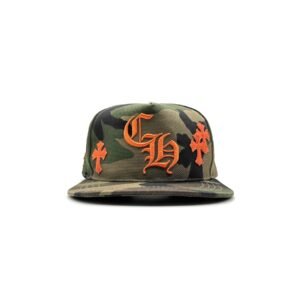 Chrome Hearts Embroidered CH Cross Camouflage Baseball Cap
