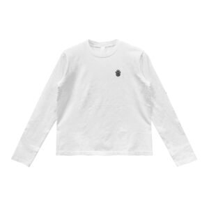 Chrome Hearts Embroidered Dagger White Long Sleeve Tee