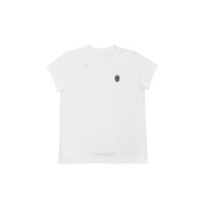 Chrome Hearts GRP Y NOT Embroidered Dagger White Short Sleeve Tee
