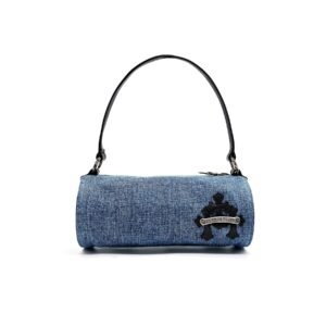 Chrome Hearts Leather Cross Patch Denim Grinds Mini Shoulder Bag