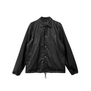 Chrome Hearts Leather Patched Coach Jacket