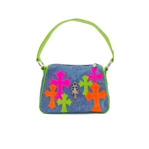 Chrome Hearts Miami Art Basel Multi Color Patch Chicken Nugget Bag
