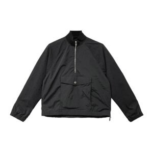 Chrome Hearts Monogram Cross Pattern Black Half Zip Jacket