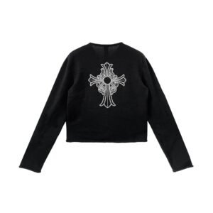 Chrome Hearts Vine Cross Crystal Cashmere Sweater