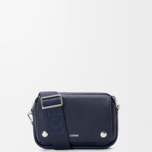 Small Pebble Messenger Bag In Supple Grained Calfskin