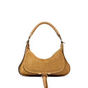 Small Marcie Shoulder Bag In Suede Leather