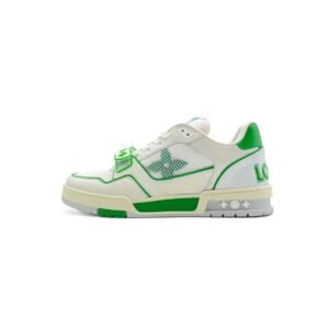 Louis Vuitton Green White Monogram Trainer Sneaker