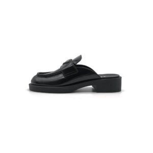 Prada Triangle Leather Flat Shoes