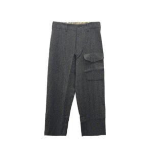 UMA WANG Gray Striped Trousers